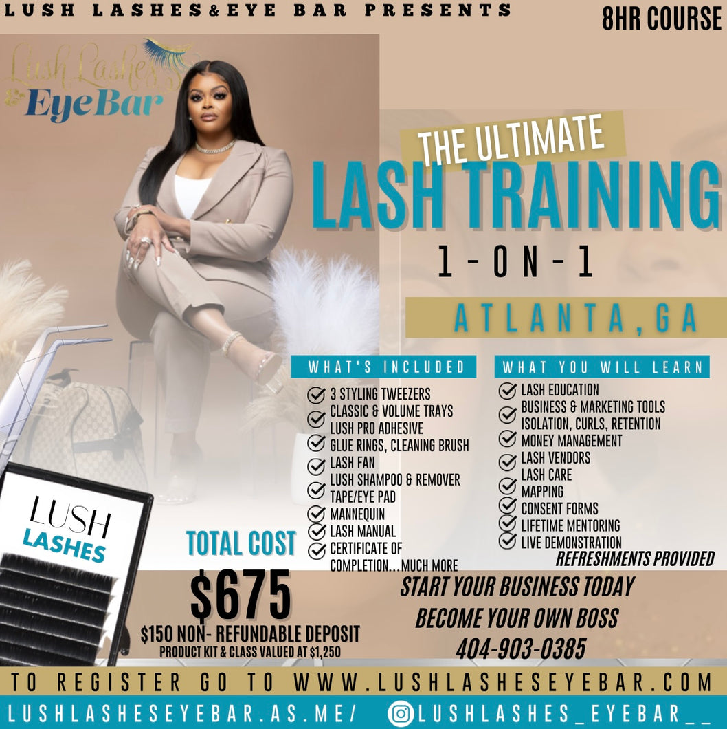 Coupons  1-on-1 Lash Training 8 Hour Course