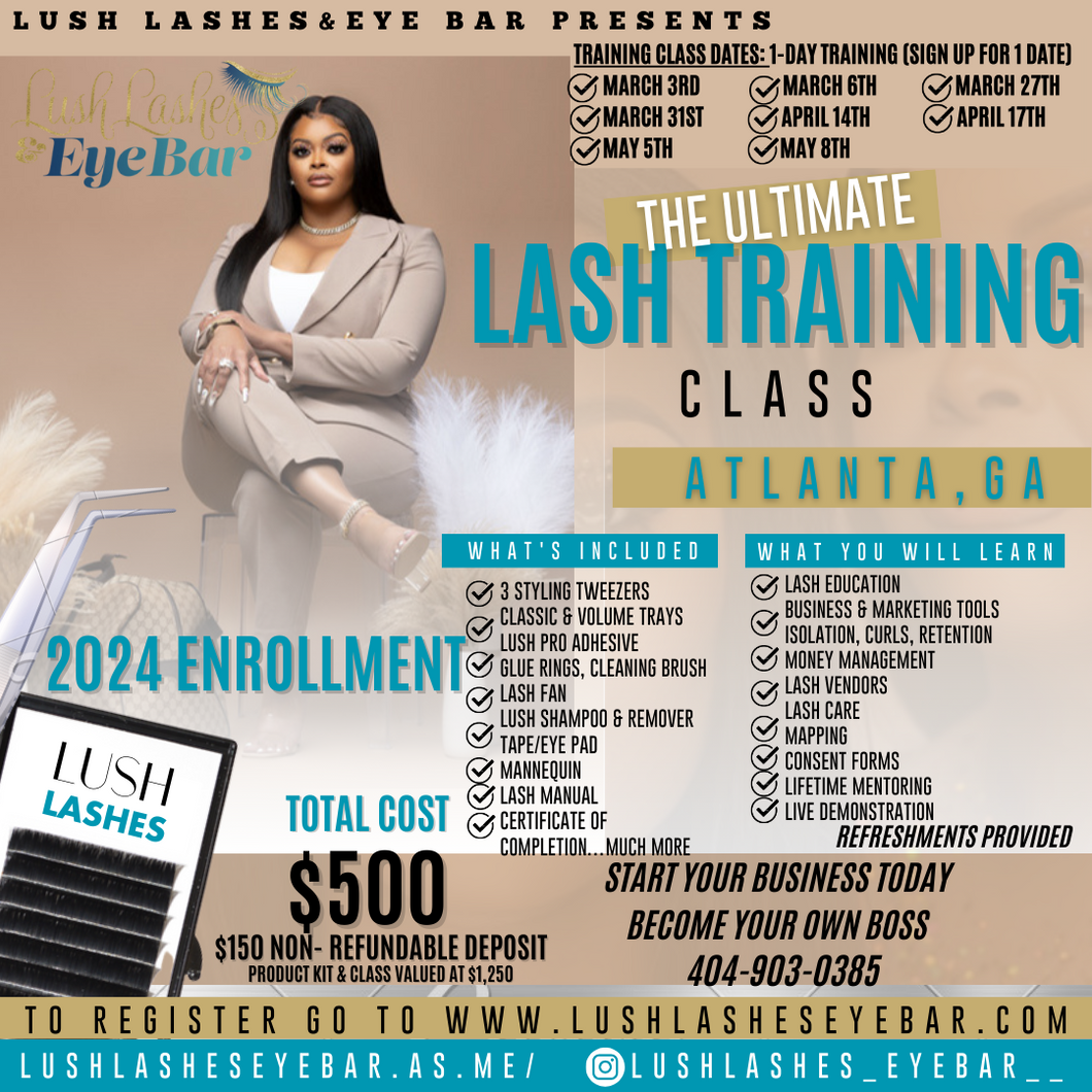 March 31, 2024-Lash Training Class